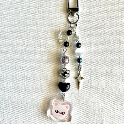 Handmade inspireds by Stray Children Beaded Keychain | Stray Children Beaded Keychain | K-Pop Inspired Keychain  Y2k jewely
