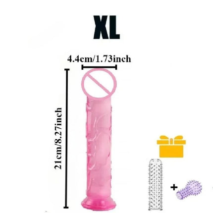 Realistic Dildos, Pink Dildo with Strong Suction Cup for Women,Adult Sex Toys，toys for Sexuals，safer Sex Products，anal Plug，dick