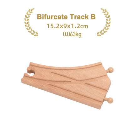 Kinds Of Wooden Track Accessories Beech Wood Railway Train Track Toys Fit for Biro All Brands Wooden Tracks Kids Education Toys
