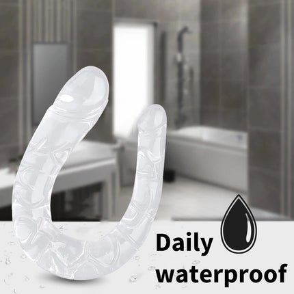 Extra Long Soft Double Head Dildo Toy For Adult Flexible Jelly Vagina Anal Women Gay Lesbian Double Ended Dong Artificial Penis