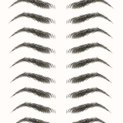 4D Hair Like Eyebrows Makeup Waterproof Eyebrow Tattoo Sticker Long Lasting Natural Fake Eyebrow Stickers Cosmetics 10 pairs 1PC