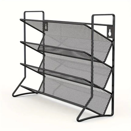 Black New Storage Shelf Spice Jars Organizer Multi-Tiered Iron Countertop Seasoning Rack for Kitchen Seasoning Storage Bottles