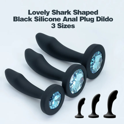Silicone Anal Plug 3 Sizes Butt Plug Crystal Base Analplug Sex Toys For Woman Men Anal Toys Anal Dildo Adult Toys