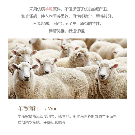 Worsted wool Men POLO Neck  Pullover Long Sleeve Lapel Sweaters Loose Warm Knitted Tops Spring Autumn New Style Men’s Clothing