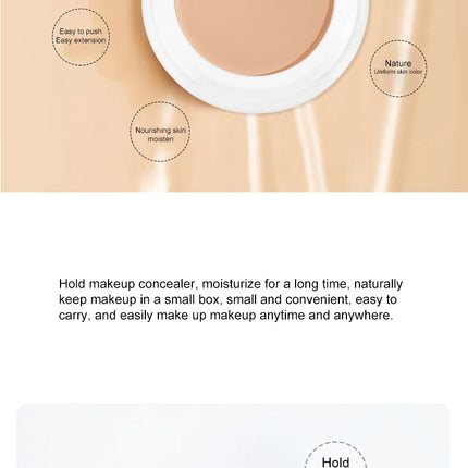 1pcs 3-Color Concealer Waterproof Full Coverage Concealer Professionally Cover Dark Circles Around Eyes and Face for All Skin