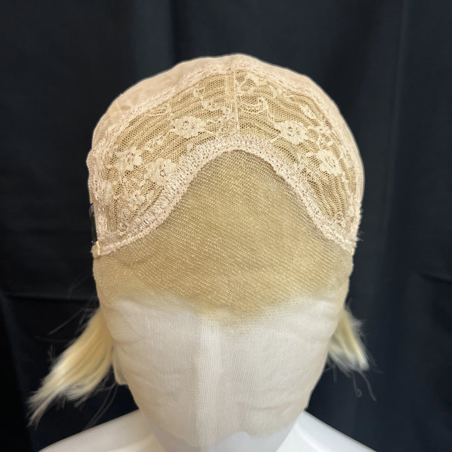 Ashley Short Blonde Synthetic Lace Wigs 13*4 Lace Front Wig for Men Natural Hairline High Temperature Fibers Boy Cosplay Wig