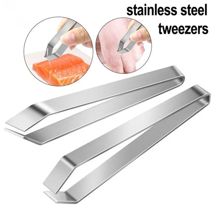 Stainless Steel Hair Puller Gadgets Kitchen Pig Hair Clipper Chicken Hair Remover Fish Bone Remover Pig Hair Clip kitchen things