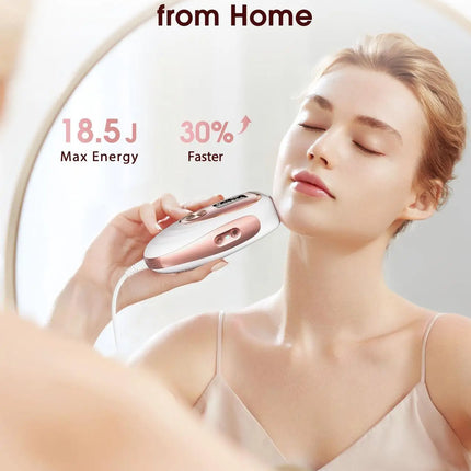 IPL Hair Removal Device 999990 Flashes Ice Cooling Painless Hair Remover 5 Energy Levels Laser Hair Removal for Face Whole Body