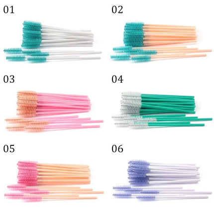 Disposable Eyebrow Mascara Brush 50pcs / Brosse Sourcils Mascara Jetable