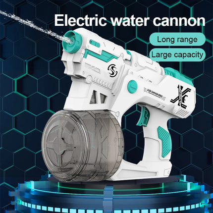 Electric Water Gun with Large Capacity Continuous Charging, Suitable for Long-Distance Beach Water Park Summer Children's Toys