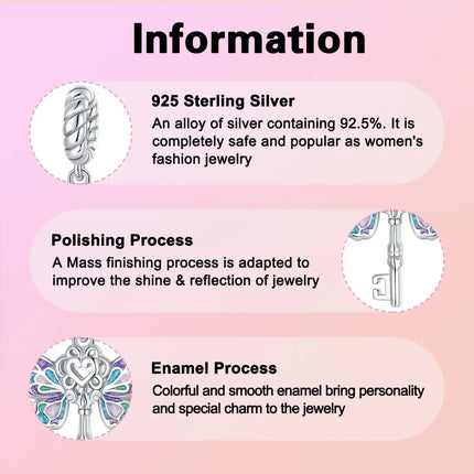 Original Charms 925 Sterling Silver Butterfly Pendant Dragonfly Flowers Bead For Women Necklace DIY Bracelet Fine Jewelry Gift