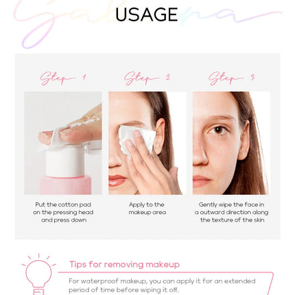 100ml Japan Sakura Makeup Remover Water Cherry Blossom Extract Deep Cleaning Face Pores Refreshing Gentle Moist Make up Remove