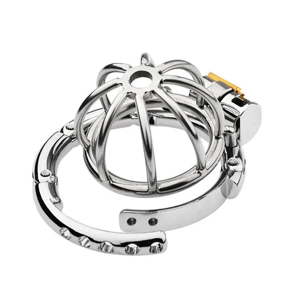 Adjustable Snap Ring Male Chastity Device Metal Cock Cage Slave BDSM Sex Toys for Men Penis Urethral Lock Adult Chastity Belt