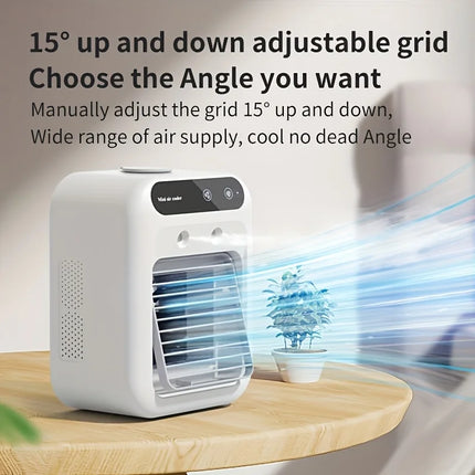 USB Desktop Fan Water tank Mini Air Cooler Portable Personal Cooling Device 1800mAh Lithium Battery Low Voltage Operation Fan