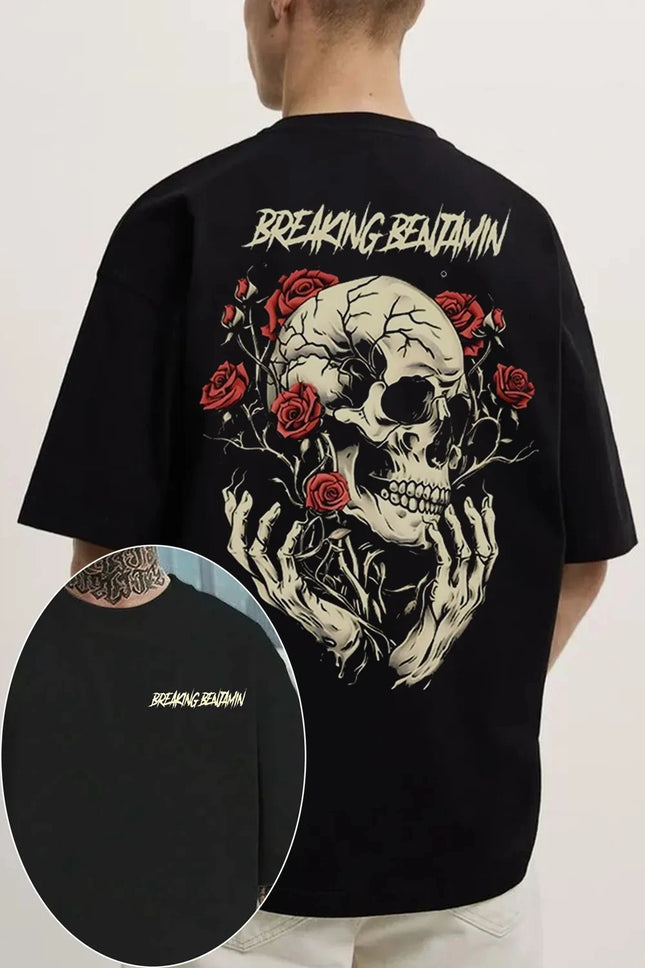 Breaking Benjamin TShirt Mens Womens Cotton Tees Summer Casual Short Sleeve Round Neck Clothing Loose Top Trend Unisex Tee