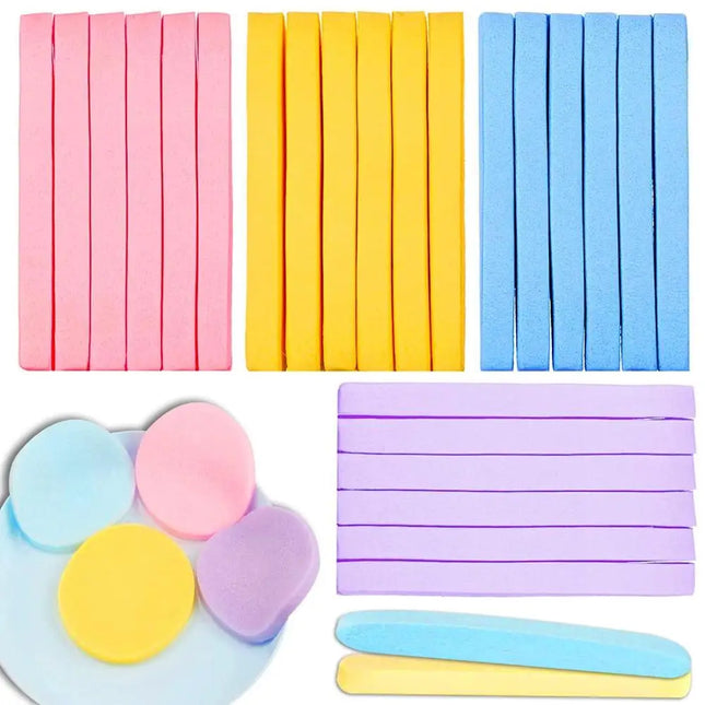 12PCS/Set Cosmetic Puff Compressed Cleaning Sponge Facial Clean Washing Pad Remove Makeup Skin Care Tool Cleaning Puff