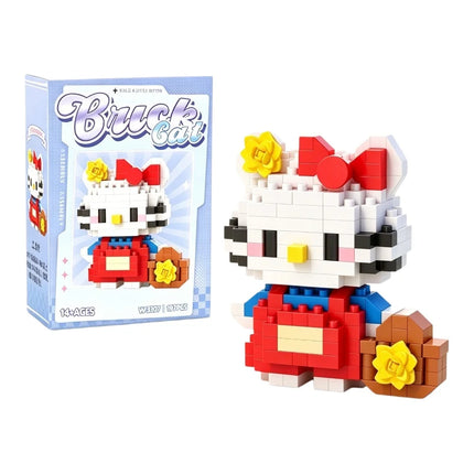 99 style SANRIO Hello Kitty Building Blocks Cartoon Figures Kuromi Bricks My Melody Children's Assembly Toys Cinnamoroll Gift