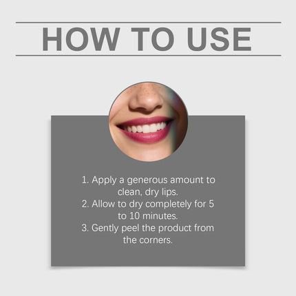 Peel off Lip Stain Reveal Peel-Off Lip Gloss Red/Brown/Pink Lipstick Waterproof and Sweatproof Easy to Remove Natural Lip Tint