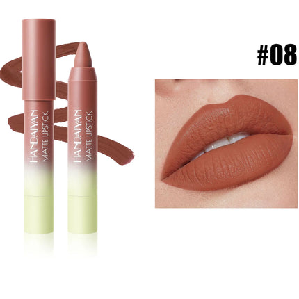 8 Colors Matte Lipstick Long Lasting Waterproof Hydrating Lip Liner Non Sticky Lightweight Velvet Lipliner Moisturizing Cosmetic
