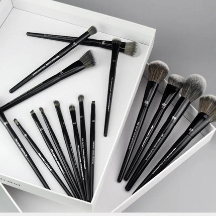 5/16/26pcs/set Black Powder Makeup Brushes Angled Sculpting Foundation Face essential cosmetic tools Eyeshadow Eye Make Up Brush