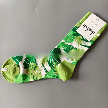 High Quality Fashionable Men's Mid-Calf Cotton Socks HappySocks New Arrival Suitable for All Seasons Swedish Design