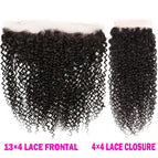 Kinky Curly / 13x4 Lace Frontal / 14inches