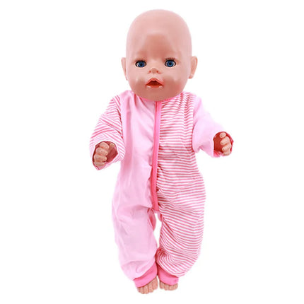 Pop Solid Color Striped Stocking For 18Inch American Doll&43Cm Reborn Baby Doll Clothes Accessories,Our Generation Girl's Toys
