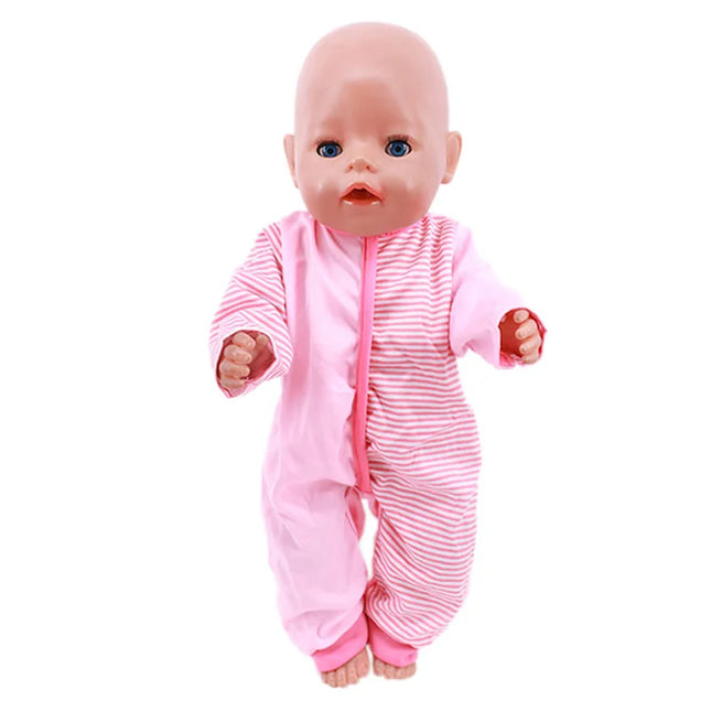 Pop Solid Color Striped Stocking For 18Inch American Doll&43Cm Reborn Baby Doll Clothes Accessories,Our Generation Girl's Toys