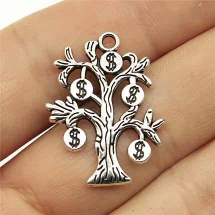 20pcs Moneybag Charms Money Us Dollars Pendants Jewelry Making Lucky Money Charms For Bracelet Making Antique Silver Color