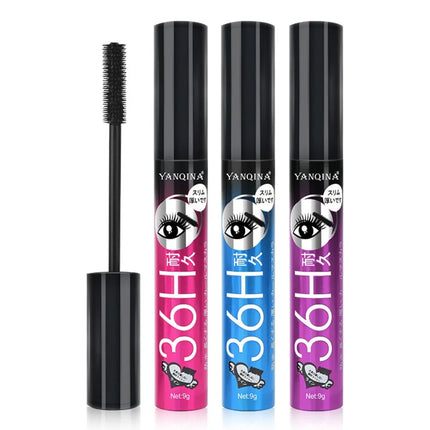 Curly Mascara Eyeliner set Thick Slender Waterproof 4D Fiber Mascara Makeup Tools Sweatproof False Lash Effect Mascara
