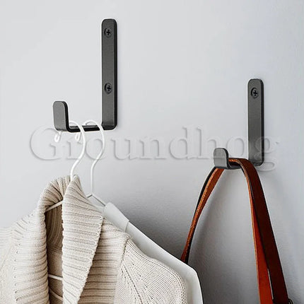2Pcs Coat Rack Hooks Wall Mounted, Bath Towel Rope Hooks for Kitchen, Door, Cabinet, Bathroom, Foyers, Hallways, and Bedrooms