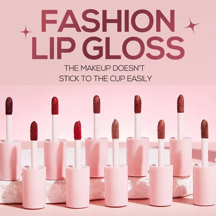 10pcs Dream Lip Gloss Set Matte Velvet Waterproof Lip Glaze Lightweight Delicate Smooth Lasting Without Decolorization Lipstick