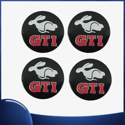 4pcs 56mm Car Wheel Center Sticker for Volkswagen VW GTI ABT Golf 5 6 Polo Passat Tiguan CC Beetle Touran Scirocco Sharan SR32