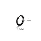 Black Color 12mm / 1PC