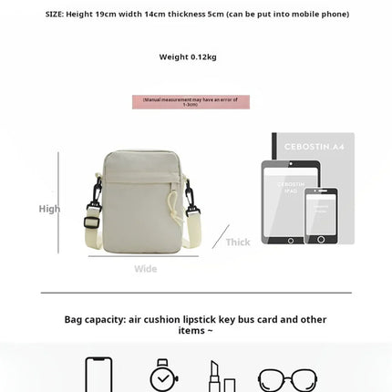 Minimalist Bag Functional Chest Women's Bags Backpack Wallet Men Handbags Casual Bluetooth Speaker Small Zipper Crossbody Pouch
