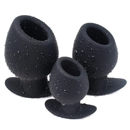Chalice Shape Hollow Anal Plug,Silicone Tunnel But Butt Plugs,Stretch Anus Ass Buttplug,Prostate Analplug Butplug,Sex Toys