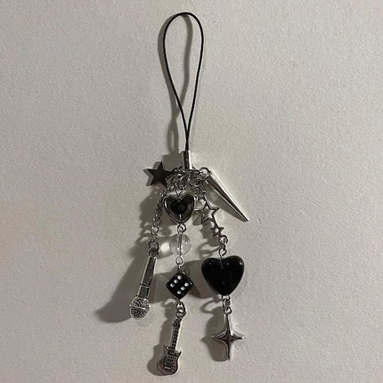 nana keychains beaded phone charm y2k
