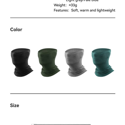 ROCKBROS Windproof Fleece Neck Warmer Winter Scarf Tencel Wool Bandana Mask Snowboard Skiing Outdoor Scarf Balaclava Unisex