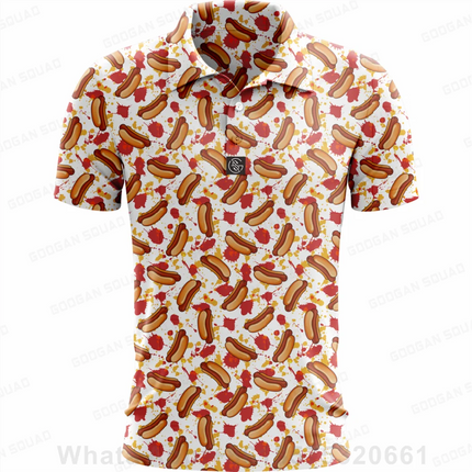 Summer Fashion Golf Polo Tee Shirts Teen Kids Polo Shirt Short Sleeve Quick Dry Team T-shirt Boys Fishing Golf T-shirt Clothing