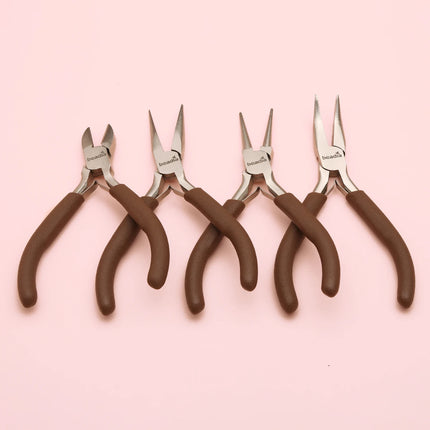 Mini Precision Pliers for Jewelry Making & Watch Repair - Ultra Fine Tip Craft Pliers with Spring Handle Ideal for Detailed DIY