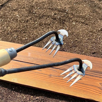 Weeding Wonder Tool – Dual-Purpose Garden Hoe and Rake with Saw Blade, Steel Root-Removal Weeder and Cultivator