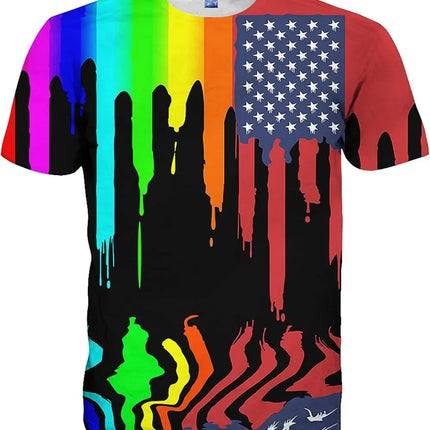 Mens Women Shirts 3D Printed T-Shirt Unisex Casual Short Sleeve Tops Tees for Adult
