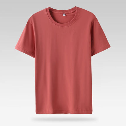 Women 100% Cotton T Shirts.Casual Female Regular Fit Soft Tees Short Sleeve Summer Tops.Yellow Pink Green White