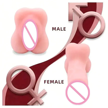 Halloween Set Realistic Dildo Pocket Pussy Tight Channels Soft Realistic Dildo for Women Men, Adult Sex Pocket Pussy Masturbators