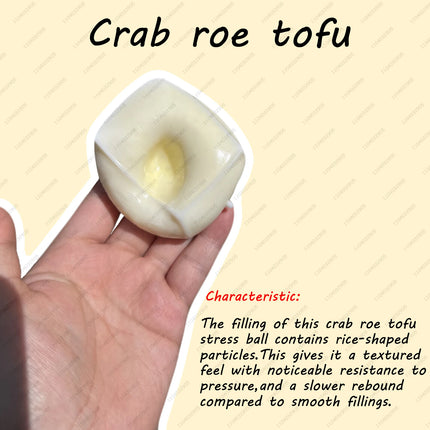Tofu Stress Ball Shapeable Non-Bounce Creamy Feel Squeeze Ball Fidget Toy ASMR Sensory Anti-Stress Toys for Adults & Kids Gift