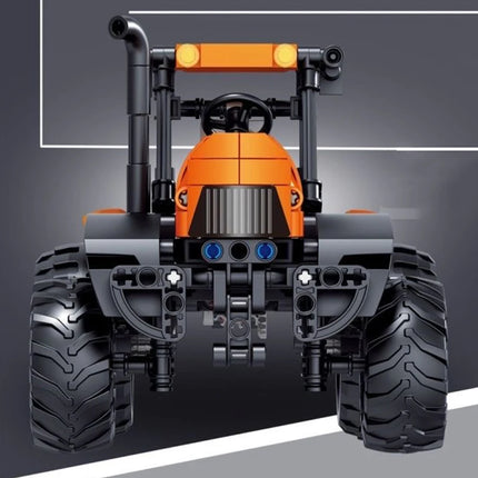 372 Piece Bricks Classical Tractor Truck Car Set Technical City Model Building Blocks Boy Birthday Gifts Kids Toys For Children