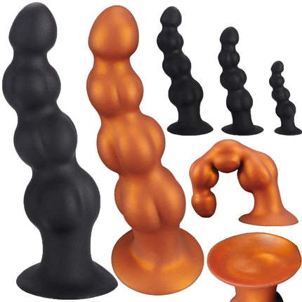 NEW Big Anal Plug Long Anal Beads Balls Dildo Training Kit Butt Plug Suction Cup Lesbian Gay Sex Toys for Women Men Buttplug 18+