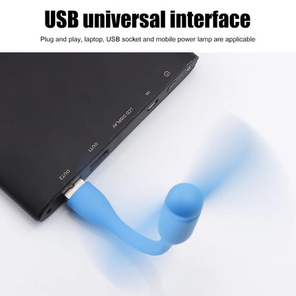 USB Small Fan Flexible Bendable Mini Fan For Power Bank Laptop PC Charger Portable Hand Cooling Fans For Computer Summer Gadgets