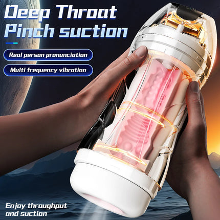 Automatic Sucking Masturbator for Men Vacuum Suction Penis Blowjob Machine Male Masturbation Vibrator Sex Toy for Adult Supplies