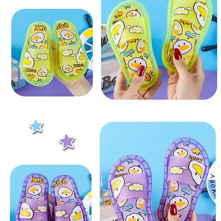 New Cute Luminous Kids Slippers Crystal Shoes Sparkling Lights Boys Girls Will Cartoon Glowing Cute Baby Cool Indoor Outdoor